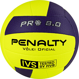 Мяч вол. PENALTY BOLA VOLEI 8.0 PRO FIVB TESTED, 5415822400-U, р.5, микрофибра, термосшивка,